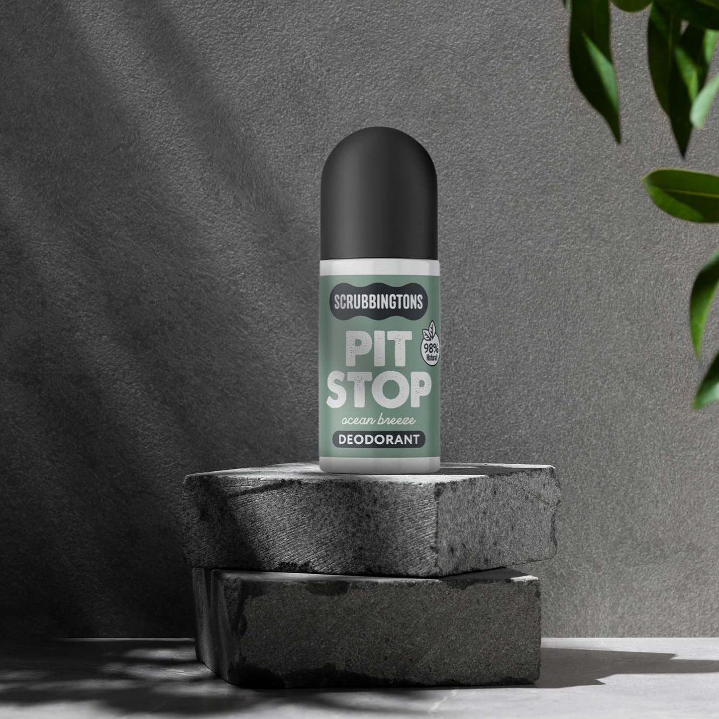 Pit Stop Natural Deodorant for Adults - Ocean Breeze 75ml